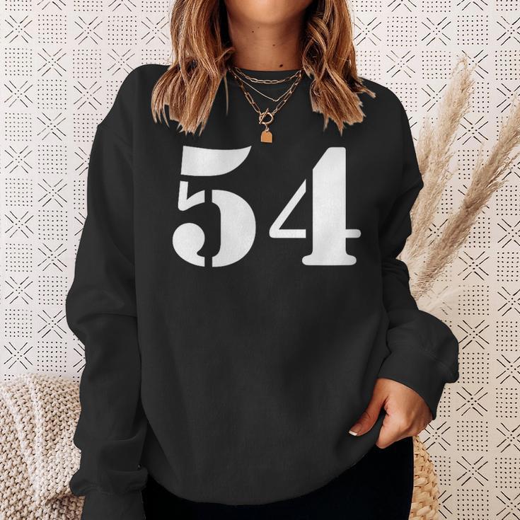 Fifty Four 数字 54 ナンバー スウェットシャツ 彼女への贈り物