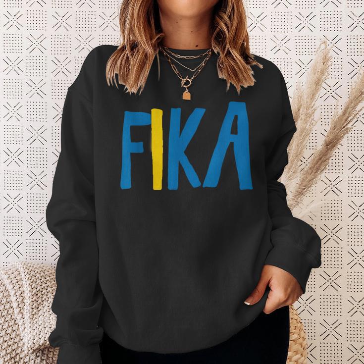 Fikaweden 面白いワードゲーム スウェーデン語 スウェットシャツ 彼女への贈り物