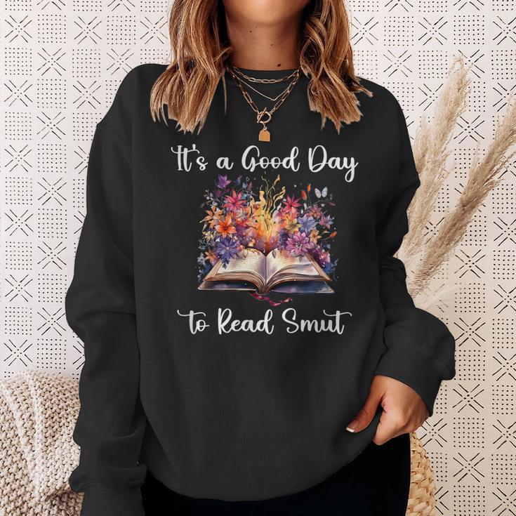 Floral Book Smut Slut Read Smutty Books Fuck Off I'm Reading Sweatshirt Gifts for Her