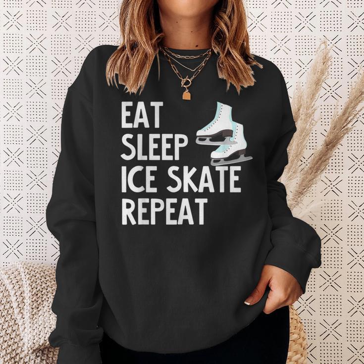 Eatleep Icekate Repeat フィギュアスケート スウェットシャツ 彼女への贈り物