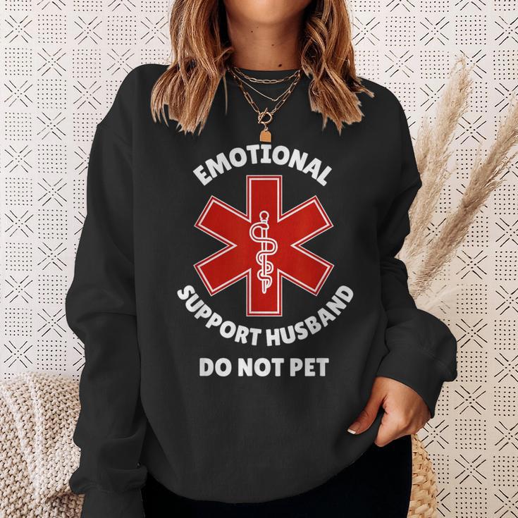 Emotionalupport Husband Do Not Pet スウェットシャツ 彼女への贈り物