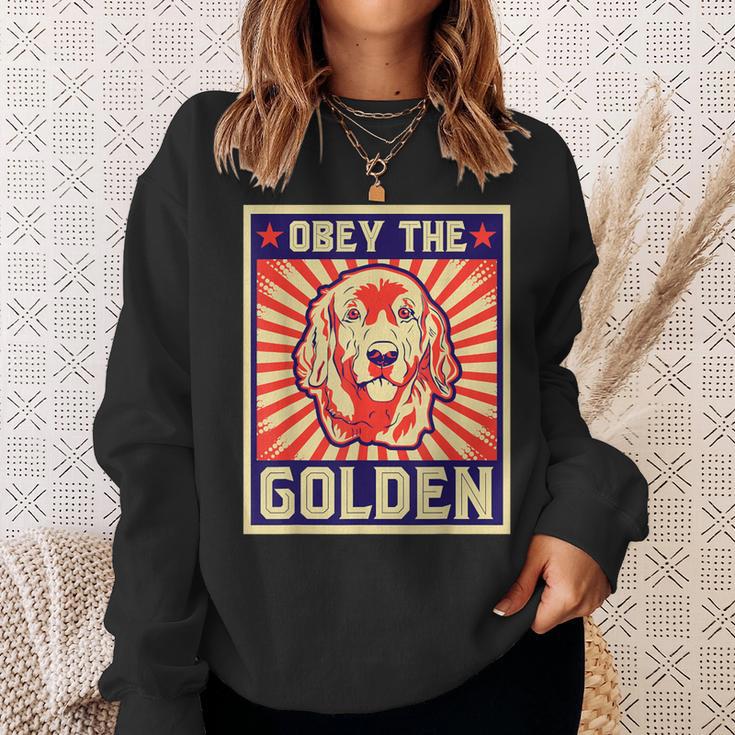 Obey The Golden ゴールデンレトリーバーオーナー向け スウェットシャツ 彼女への贈り物