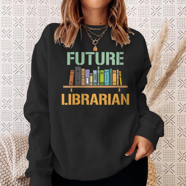 Future Librarian School Librarian Book Sweatshirt Gifts for Her