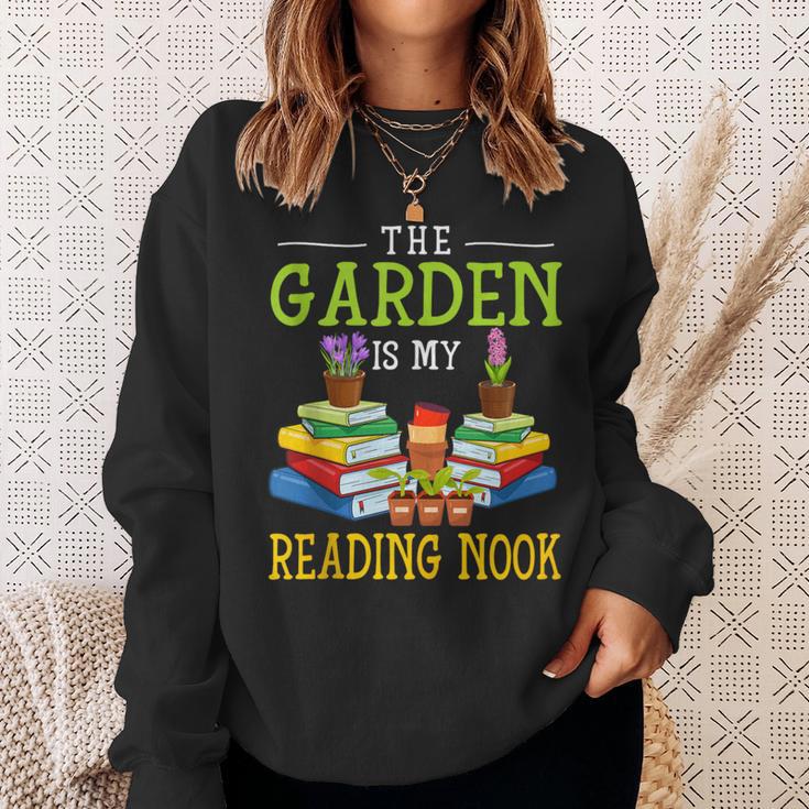 The Garden Is My Reading Nook Books Garden Sweatshirt Gifts for Her