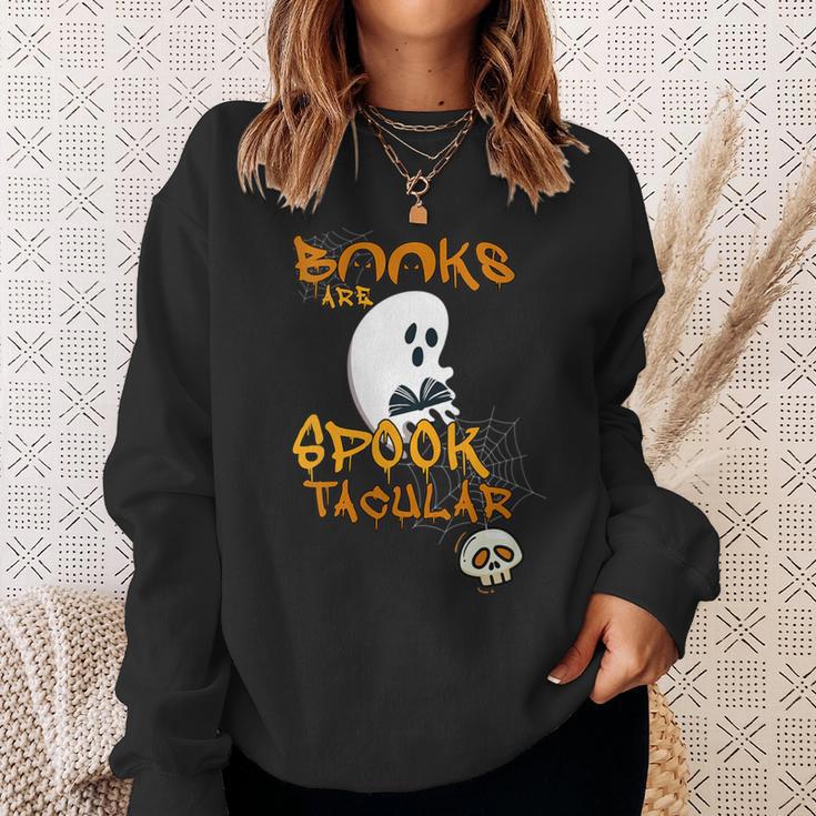 Ghost Books Are Spook-Tacular Halloween Spectacular Reading Sweatshirt Gifts for Her Ghost Books Are Spook-Tacular Halloween Spectacular Reading Sweatshirt Gifts for Her