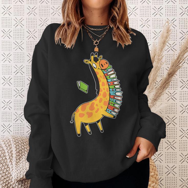 Giraffe Books Sweatshirt Gifts for Her