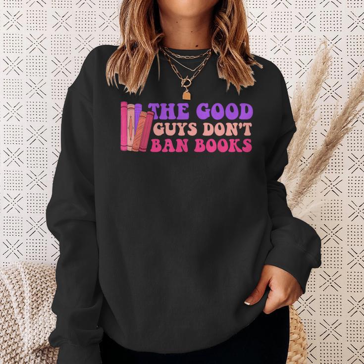 The Good Guys Don't Ban Books Reading Sweatshirt Gifts for Her The Good Guys Don't Ban Books Reading Sweatshirt Gifts for Her