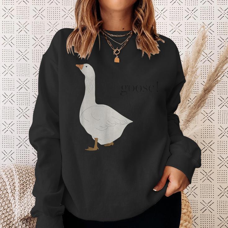 Goose ガチョウ メンズ レディース キッズ ボーイズ ガールズ 池 スウェットシャツ 彼女への贈り物
