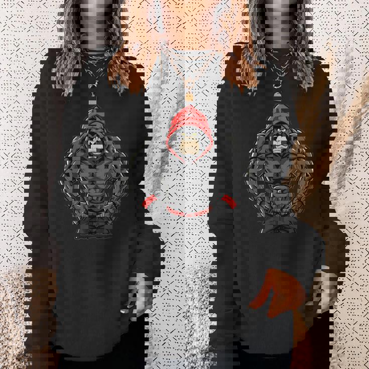 Gorilla Workout Angrytrongcaryilverback Gorilla Gym スウェットシャツ 彼女への贈り物