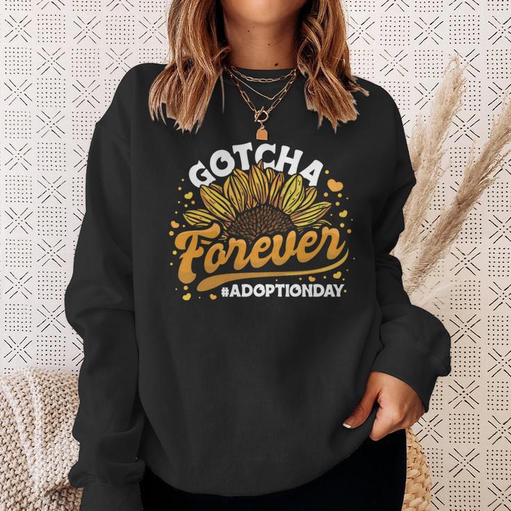Gotcha Forever 採用発表ゴッチャの日ひまわり 長袖tシャツ スウェットシャツ 彼女への贈り物