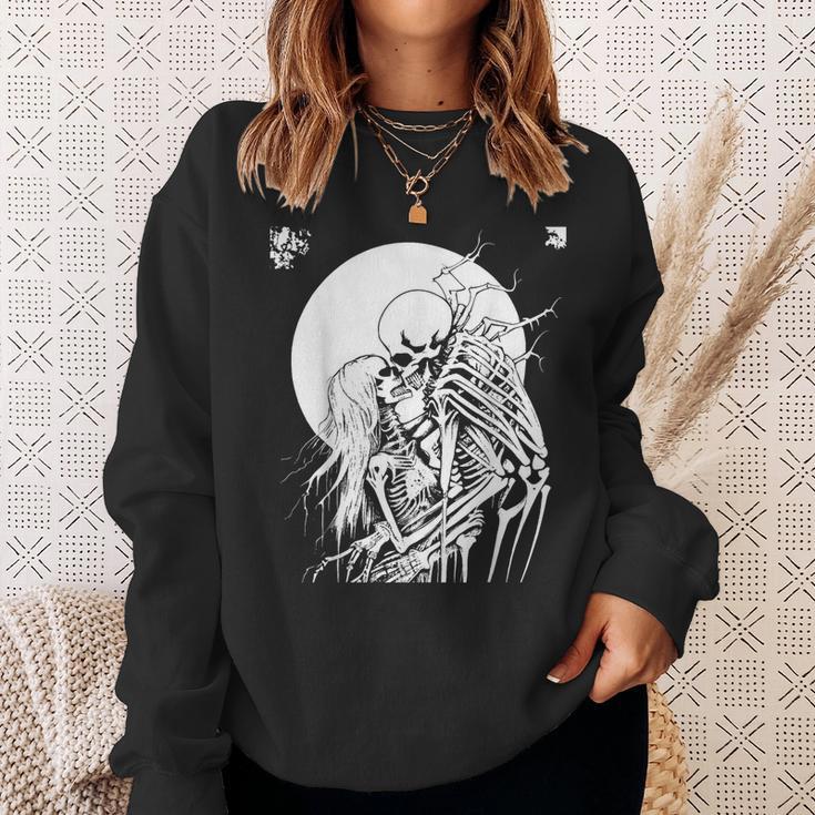 Grindcore オカルトホラースカルアート デスメタル スラッシュメタル スウェットシャツ 彼女への贈り物