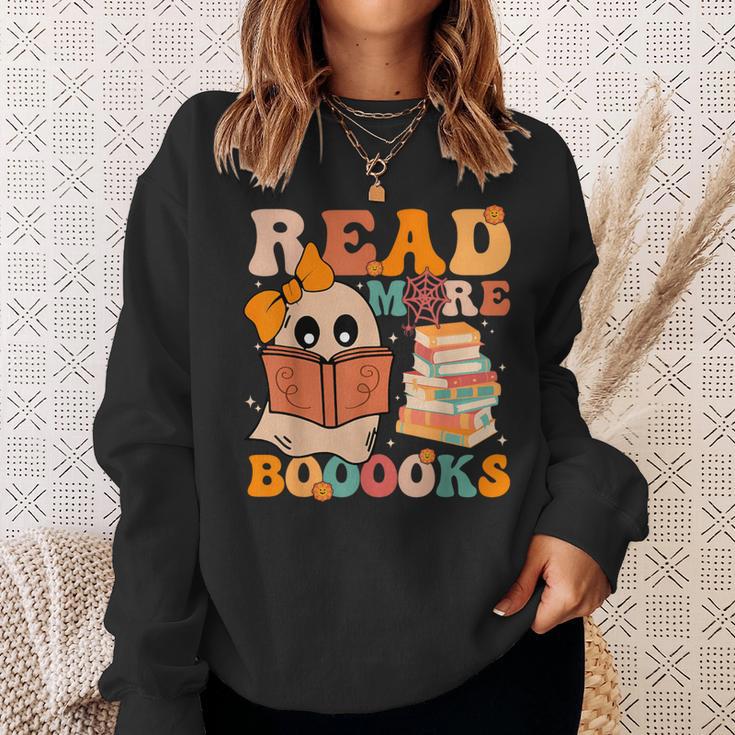 Groovy Booooks Ghost Read More Books Teacher Halloween Men Women Kids Sweatshirt Gifts for Her Groovy Booooks Ghost Read More Books Teacher Halloween Men Women Kids Sweatshirt Gifts for Her
