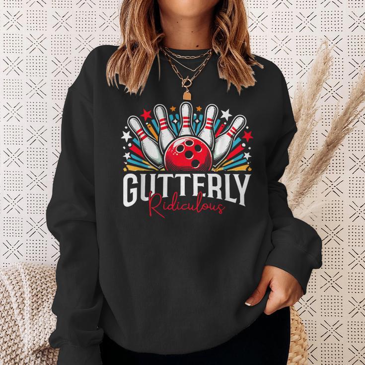 Gutterly とんでもないボーリングスポーツボウラー スウェットシャツ 彼女への贈り物