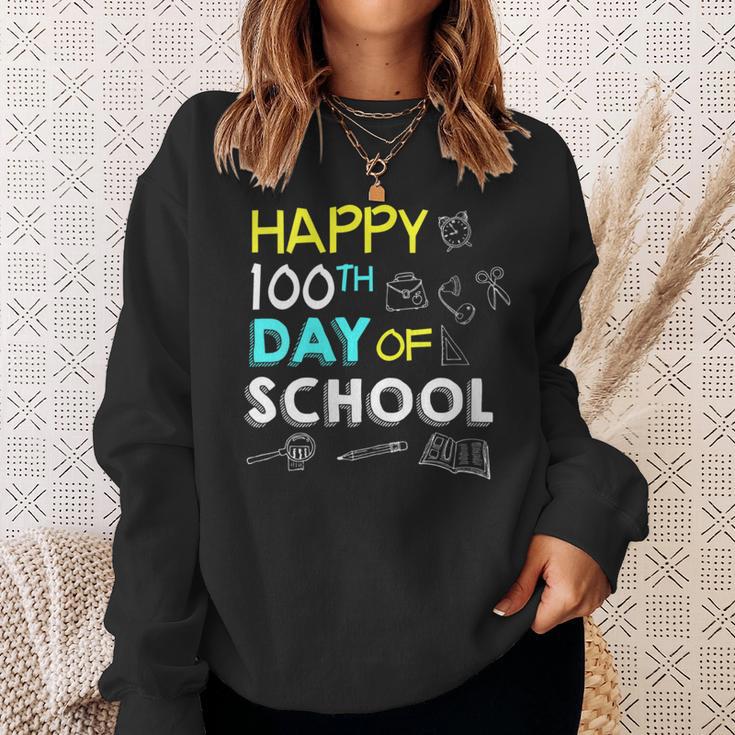 Happy 100th Day Of 5th Fifth Grade Books School Teacher Sweatshirt Gifts for Her