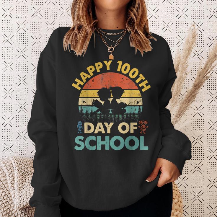 Happy 100th Day Of School Teacher Reading Book For Men Women Girls Kids Sweatshirt Gifts for Her Happy 100th Day Of School Teacher Reading Book For Men Women Girls Kids Sweatshirt Gifts for Her