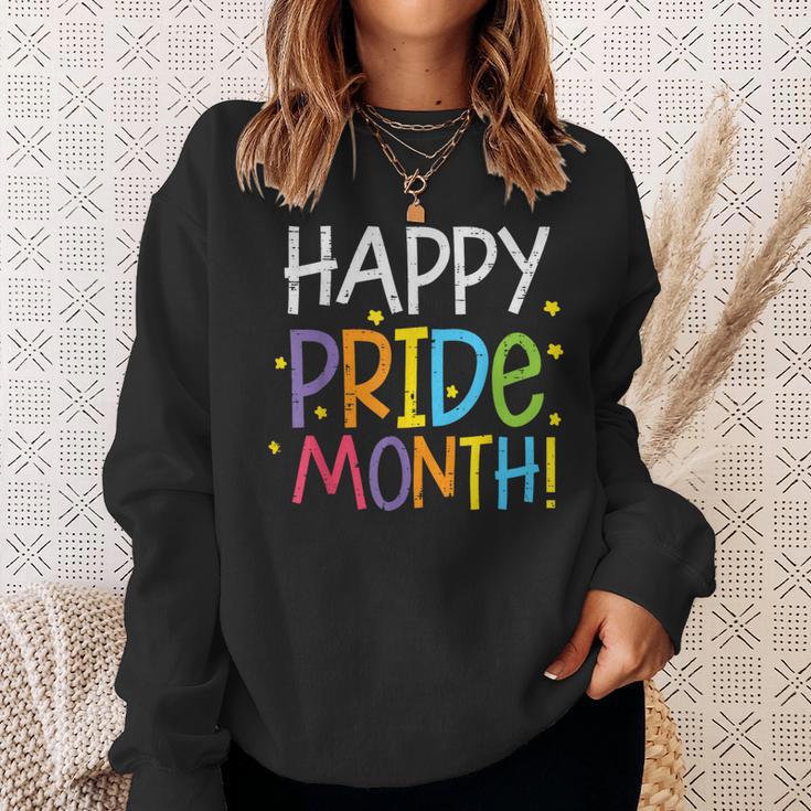 Happy Pride Month レインボー ゲイプライド アリー Lgbt メンズ レディース キッズ スウェットシャツ 彼女への贈り物