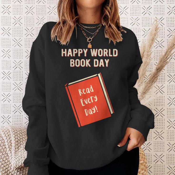 Happy World Book Day Inspirational Kids Sweatshirt Gifts for Her