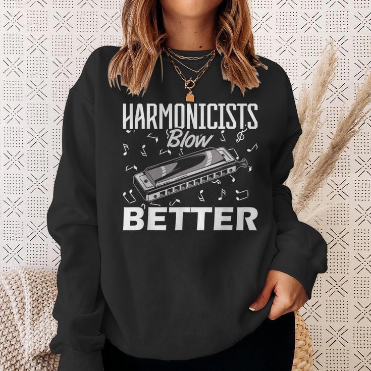 Harmonicists Blow Better ハーモニカ スウェットシャツ 彼女への贈り物