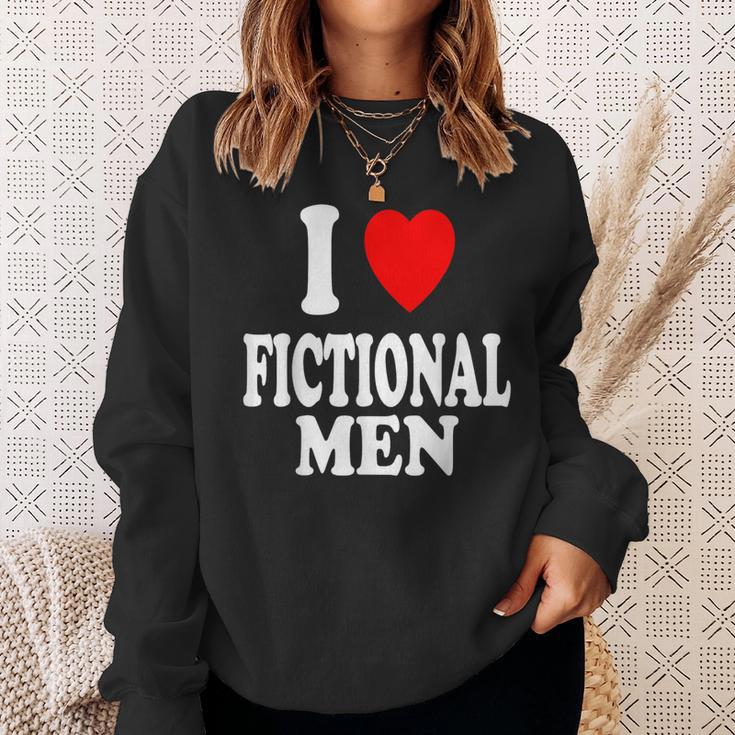 I Heart Love Fictional Men Book Movies Literature Reading Sweatshirt Gifts for Her I Heart Love Fictional Men Book Movies Literature Reading Sweatshirt Gifts for Her