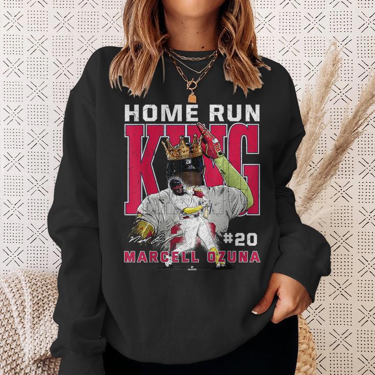 Home Run King Marcell Ozuna Atlanta Mlbpa スウェットシャツ 彼女への贈り物