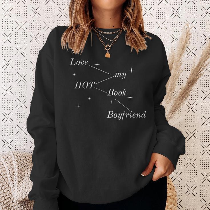 Hot Book Boyfriend Booklover Reader Fan Girl Sweatshirt Gifts for Her