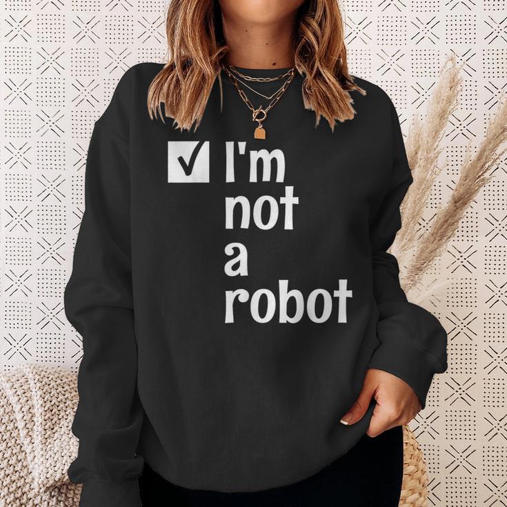 I'm Not A Robot Aiゲーマー スウェットシャツ 彼女への贈り物