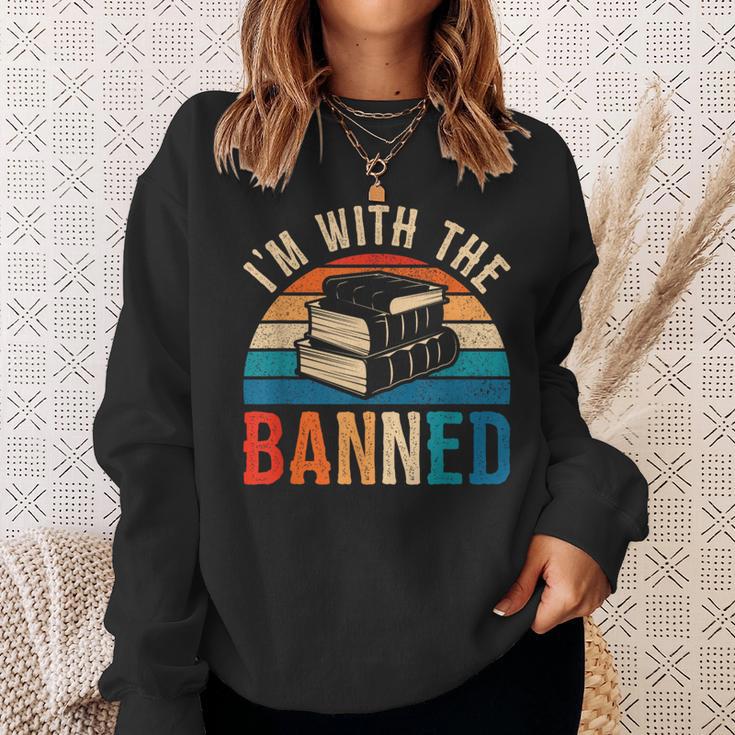 I'm With The Banned Books Tee I Read Banned Books Lovers Sweatshirt Gifts for Her I'm With The Banned Books Tee I Read Banned Books Lovers Sweatshirt Gifts for Her