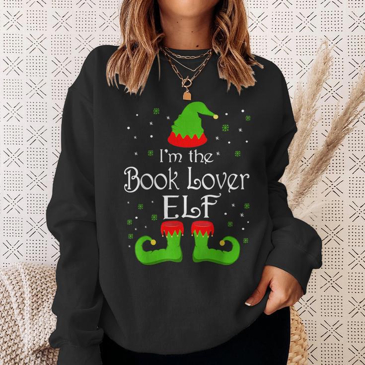 I'm The Book Lover Elf Christmas Books Reading Lover Sweatshirt Gifts for Her