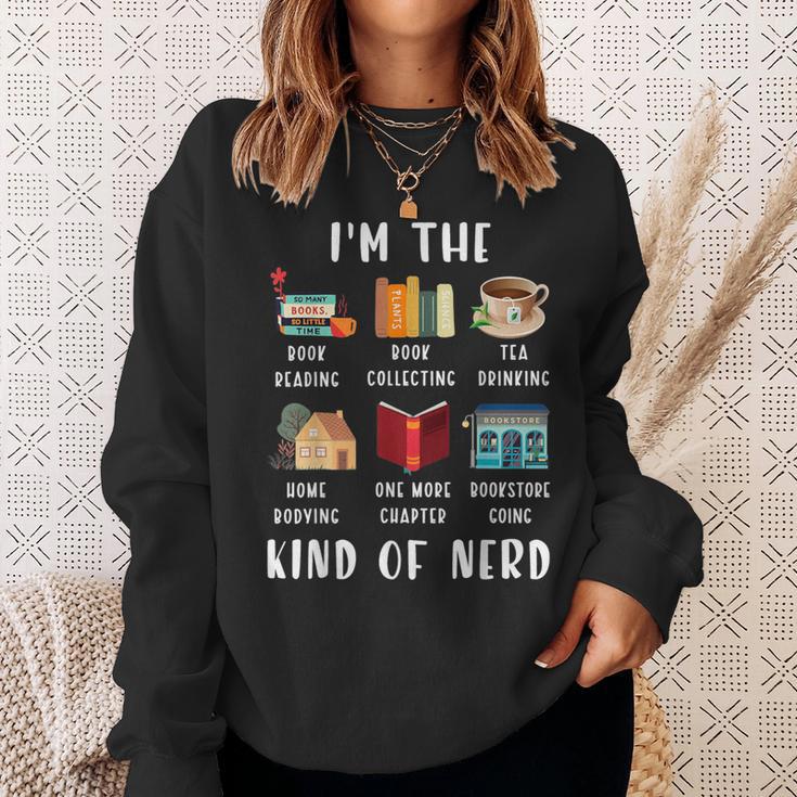 I'm The Kind Of Nerd Book Reading Sweatshirt Gifts for Her