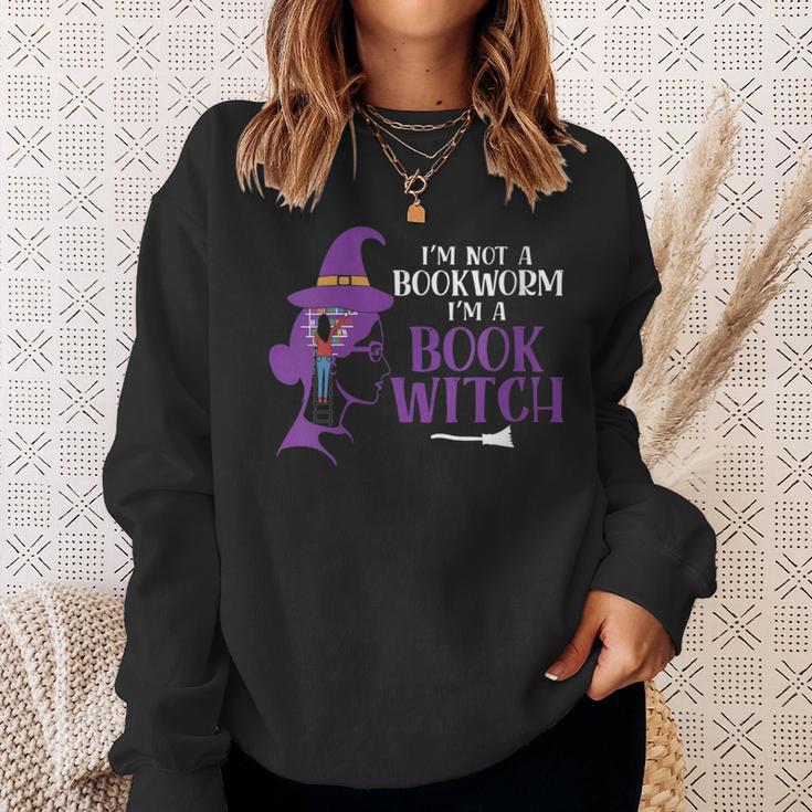I'm Not A Bookworm I'm A Book Witch Halloween Book Reader Sweatshirt Gifts for Her