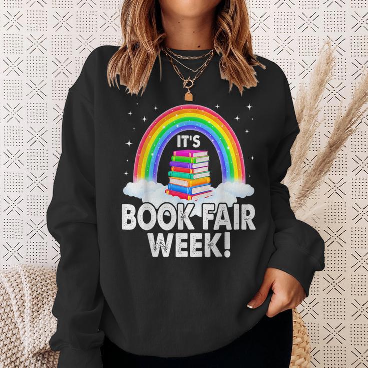It's Book Fair Week Librarian Library Literacy Reading Sweatshirt Gifts for Her