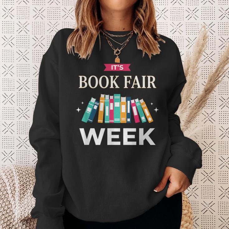 It's Book Fair Week Book Lover Reading Event Teacher Librar Sweatshirt Gifts for Her