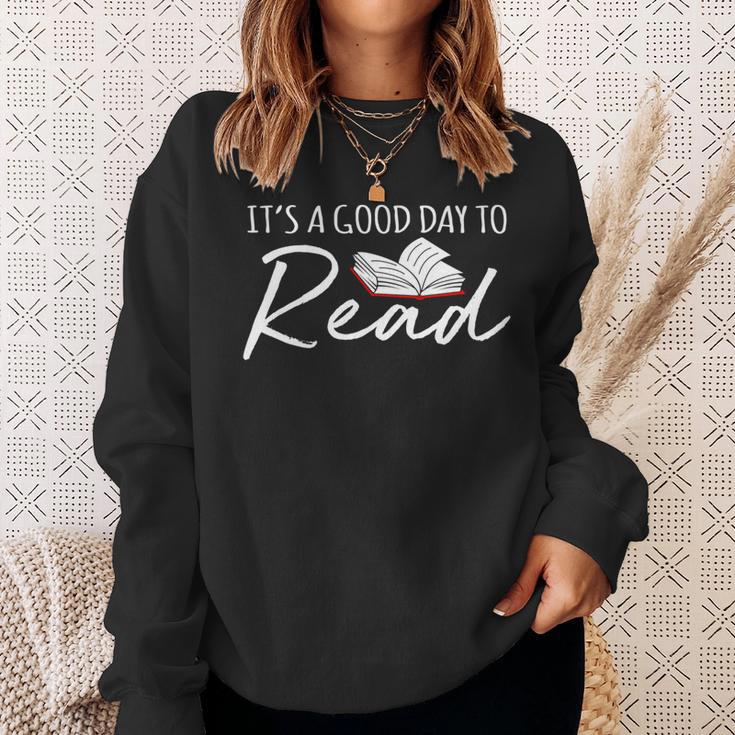 It's A Good Day To Read Book Reader Reading Graphic Sweatshirt Gifts for Her It's A Good Day To Read Book Reader Reading Graphic Sweatshirt Gifts for Her