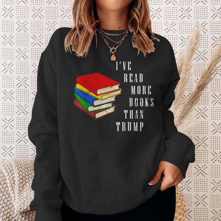 I'Ve Read More Books Than Trump Political Joke Gag Sweatshirt Gifts for Her