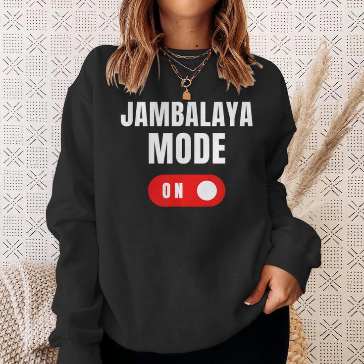 Jambalaya モード 面白い文字 食べ物愛好家に最適 スープ ユーモア スウェットシャツ 彼女への贈り物