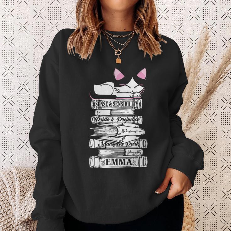 Jane Austen Mr Darcy Romantic Quote Literary Book Club Fan Sweatshirt Gifts for Her