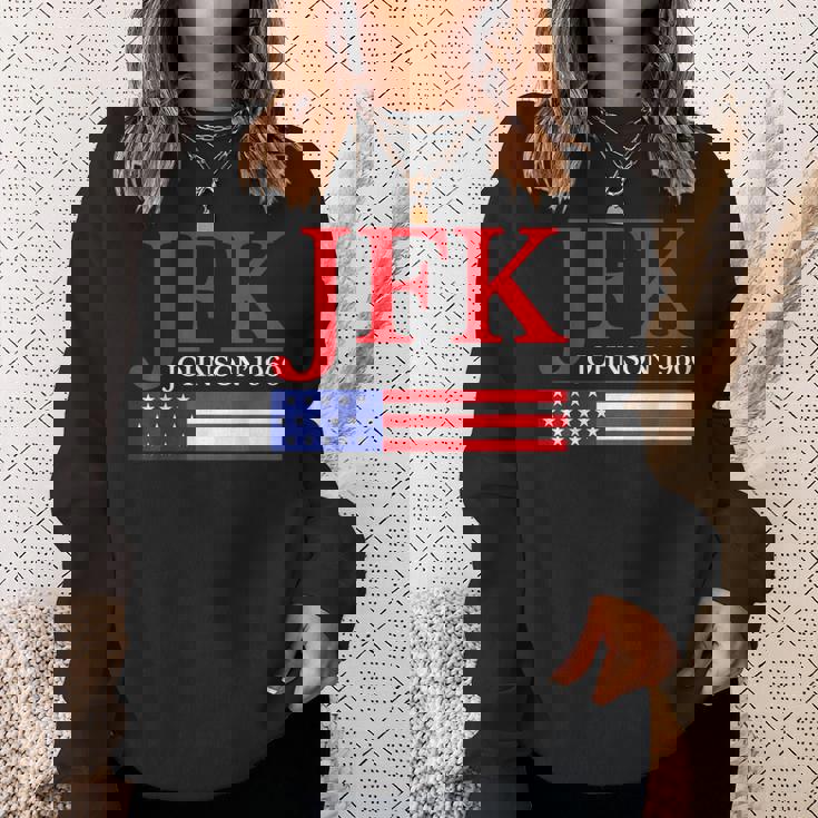 Jfk ヴィンテージ 政治 ジョン F ケネディ ジョンソン 1960 スウェットシャツ 彼女への贈り物