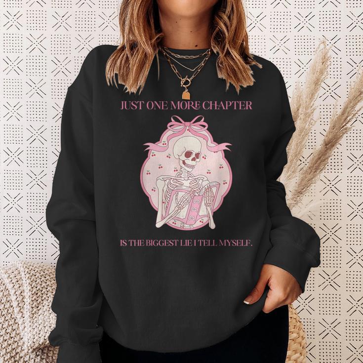 Just One More Chapter Is The Biggest Lie I Tell Myself Book Sweatshirt Gifts for Her