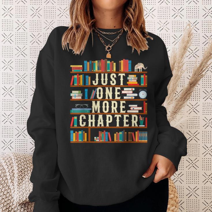 Just One More Chapter Book Reading Lover Bookworm T-Shirt Sweatshirt Gifts for Her