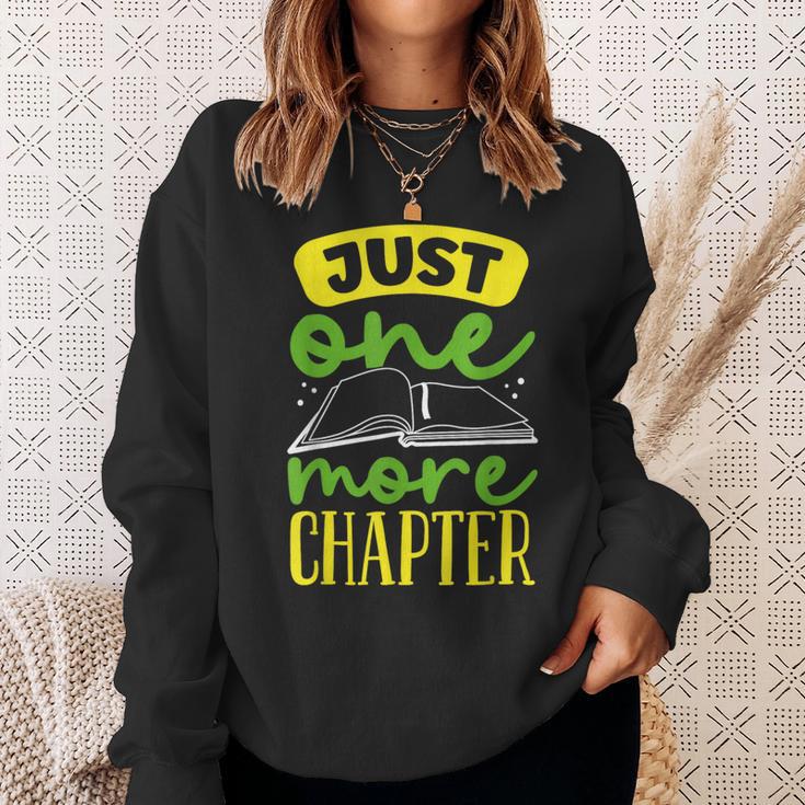Just One More Chapter Bookworm Book Reading Sweatshirt Gifts for Her Just One More Chapter Bookworm Book Reading Sweatshirt Gifts for Her