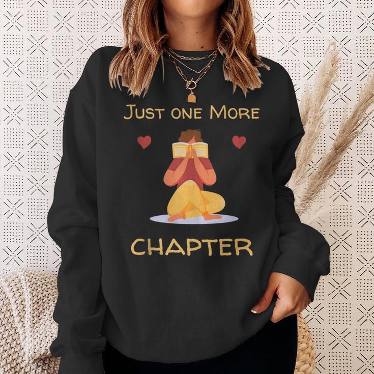 Just One More Chapter Red Book Lovers Bookworms & Readers Sweatshirt Gifts for Her Just One More Chapter Red Book Lovers Bookworms & Readers Sweatshirt Gifts for Her