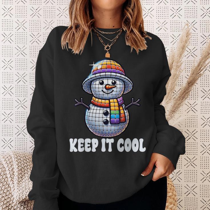 Keep It Cool Disconowman Retro Funky Holidayibes スウェットシャツ 彼女への贈り物
