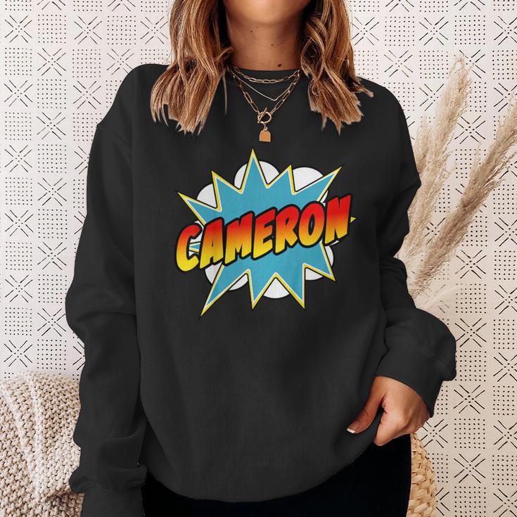 Kids Boys Cameron Comic Book Superhero Name Sweatshirt Gifts for Her Kids Boys Cameron Comic Book Superhero Name Sweatshirt Gifts for Her