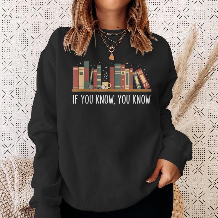 If You Know You Know Six Seven Book Christmas Sweatshirt Gifts for Her