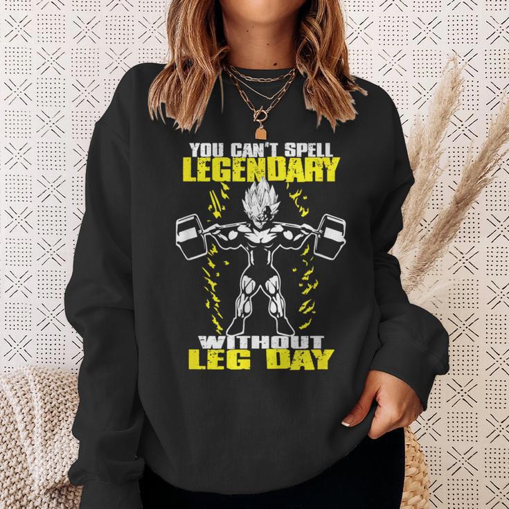 Leg Day ボディビルディング スクワット ジム モチベーションスクワット スウェットシャツ 彼女への贈り物