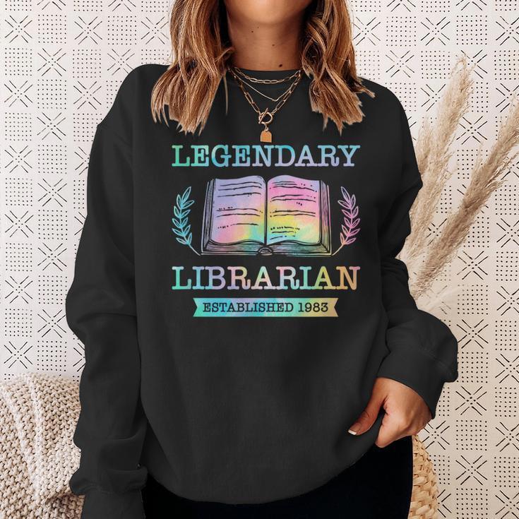 Legendary Librarian Established 1983 Library Book Birthday Sweatshirt Gifts for Her Legendary Librarian Established 1983 Library Book Birthday Sweatshirt Gifts for Her