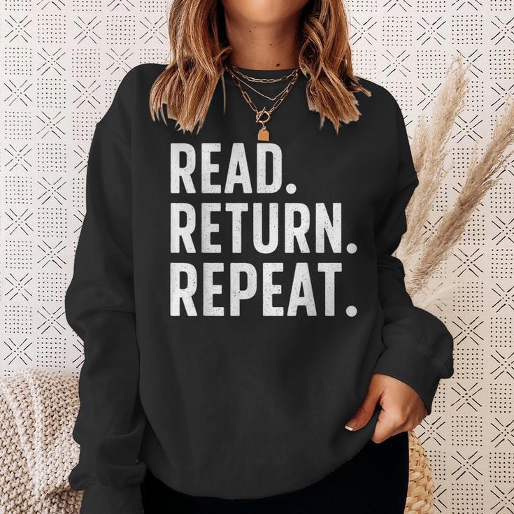 Librarian Art For Men Women School Library Book Lovers Sweatshirt Gifts for Her