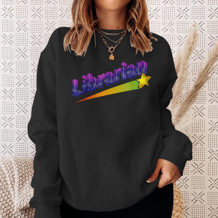 Librarian Books Retro 80s Style Reading Book Lover Sweatshirt Gifts for Her Librarian Books Retro 80s Style Reading Book Lover Sweatshirt Gifts for Her