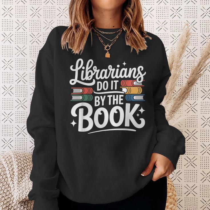 Librarians Do It By The Book Librarian Sweatshirt Gifts for Her