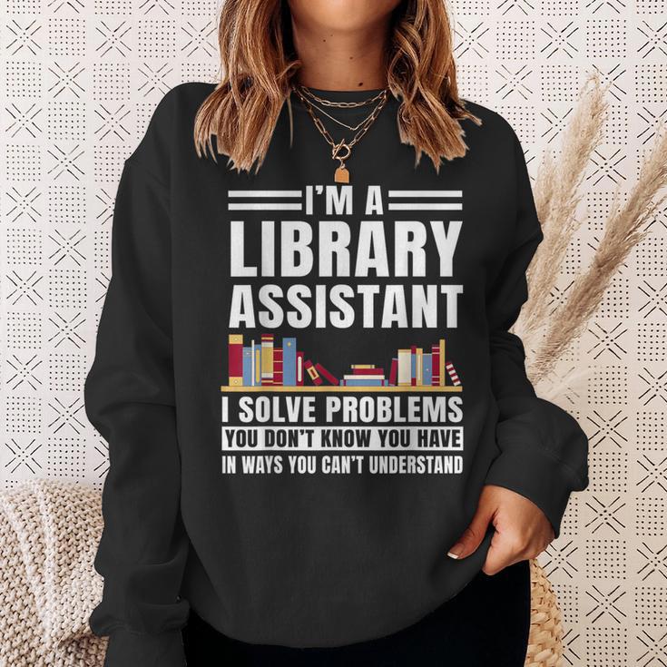 Library Assistant Books Librarian Associate Curator Keeper Sweatshirt Gifts for Her